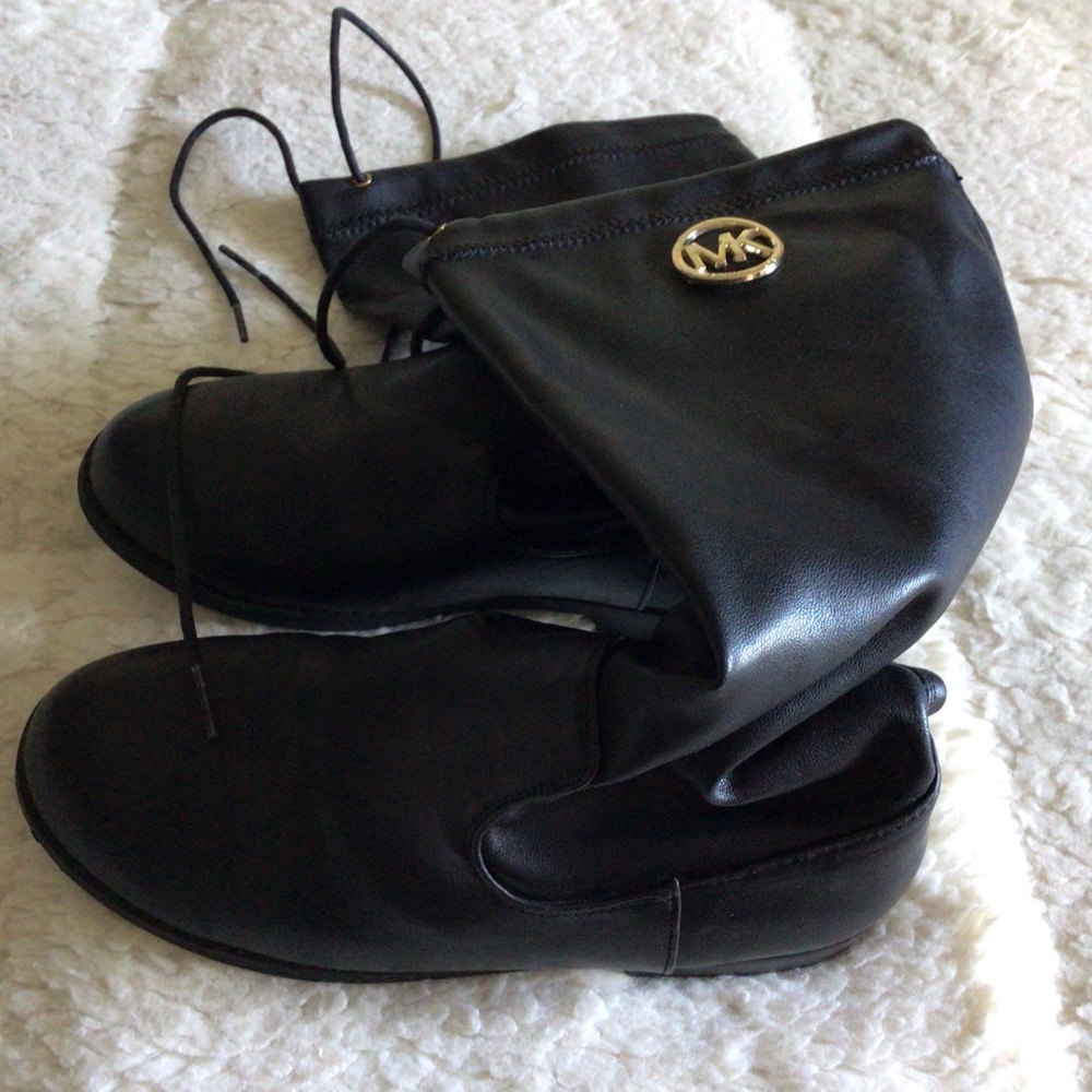Michael Kors Emma Variation 2-HW Black Drawstring Below the Knee Boots TEENs - Picture 13 of 13